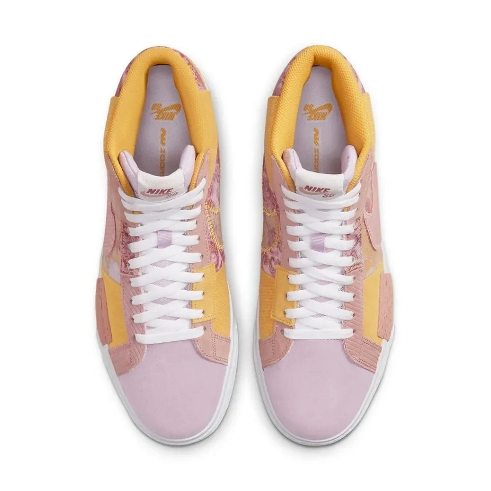 Nike Zoom Blazer Mid Premium SB Paisley Pack Sanded Gold Skate  Sneakers Men 10